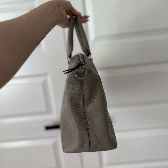 Tory Burch Frida Nude-Pink Pebbled Leather Top Handle Satchel Shoulder p… - Picture 3 of 11